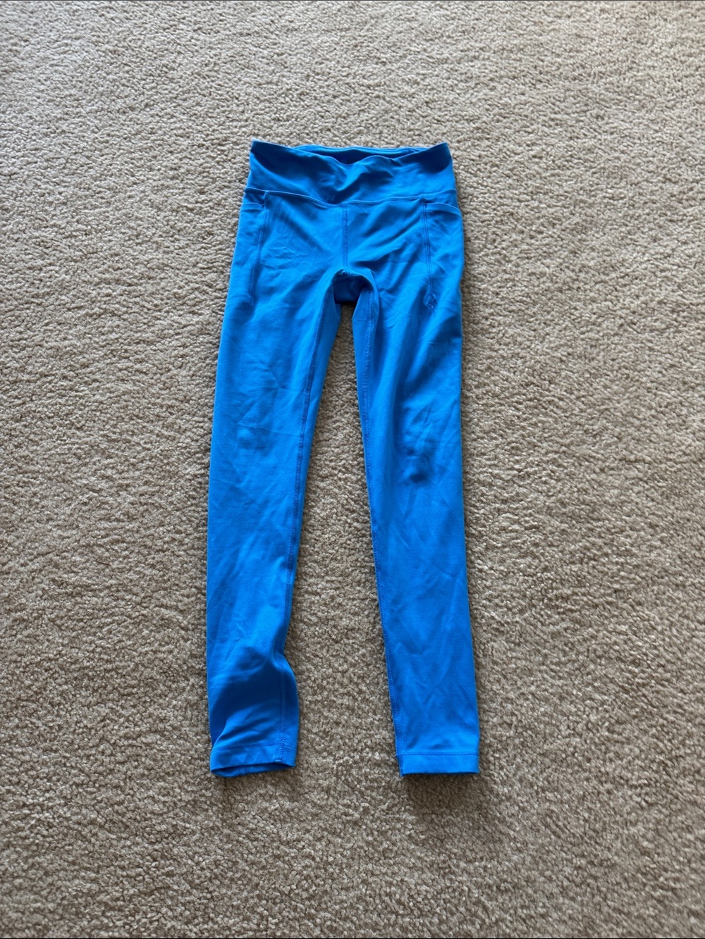Athleta Girls Vivid Blue Active Leggings